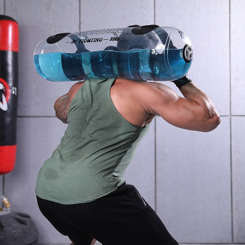 Mancuerna de Agua Transparente | Pesas Ajustables para Entrenamiento en Casa y Gimnasio 💧🏋️