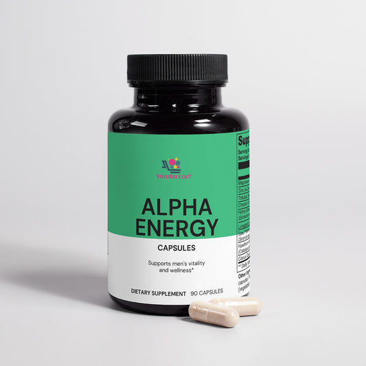 Alpha Energy - Suplemento Natural para Mejorar los Niveles de Testosterona y la Salud Masculina