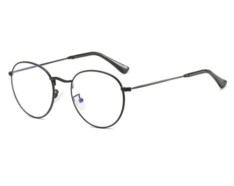 Metal Blue Light Filter Glasses – Round Style for Small Faces