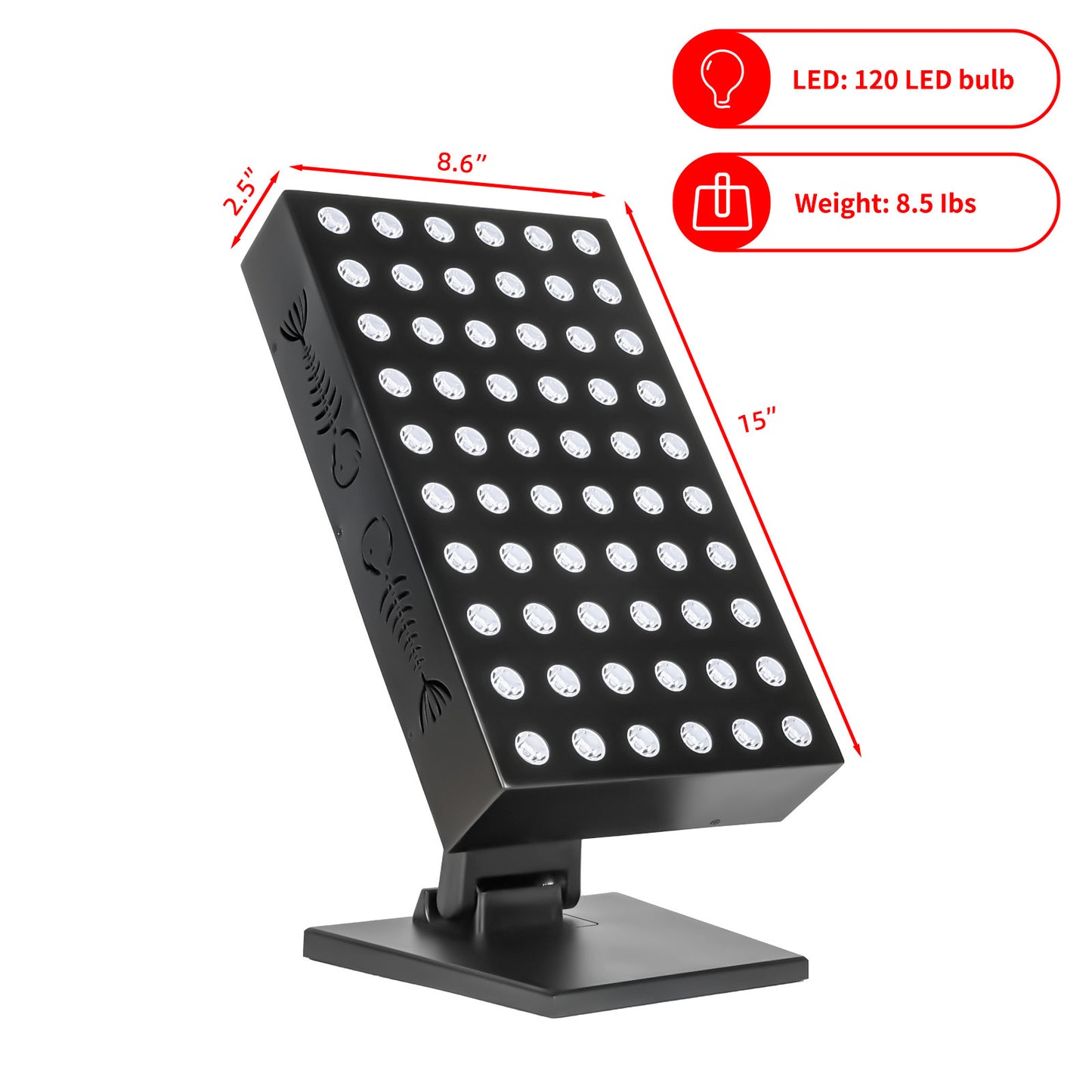 Lámpara de Fototerapia LED 300W – Terapia de Luz Roja e Infrarroja para Mejorar tu Salud y Bienestar