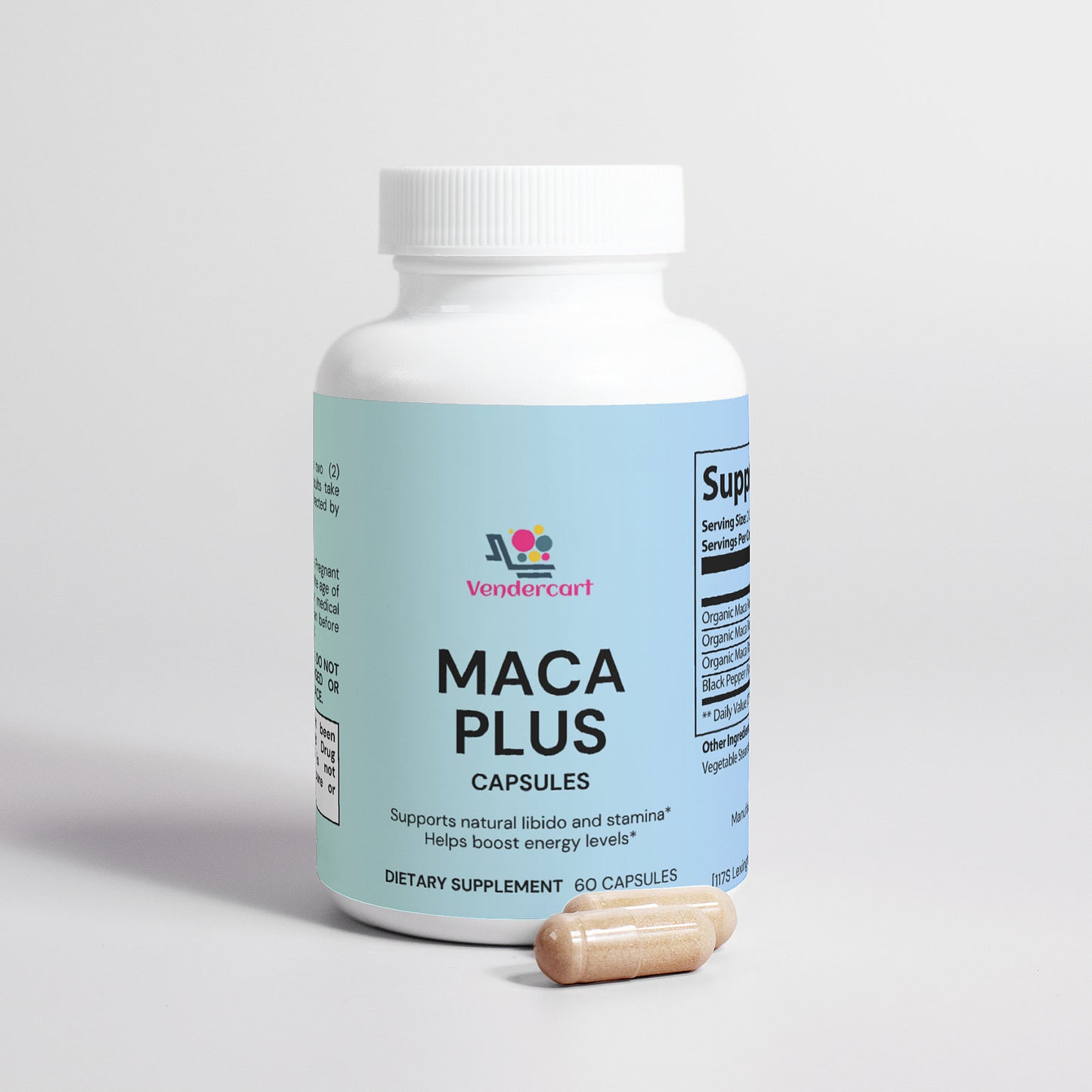 Maca Plus - Natural Supplement for Energy, Fertility and Hormonal Balance