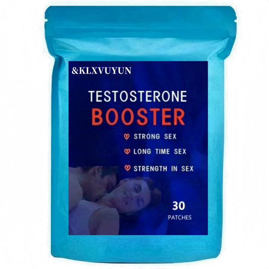 Testosterone Booster – 30 Parches Transdérmicos con Maca y Shilajit para Energía, Resistencia y Fuerza