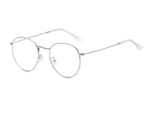 Metal Blue Light Filter Glasses – Round Style for Small Faces